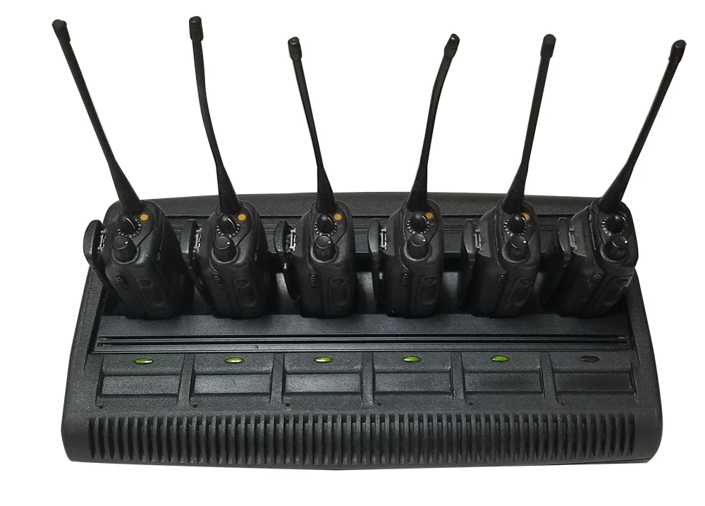 Intrinsically safe radios and multi-bay charger